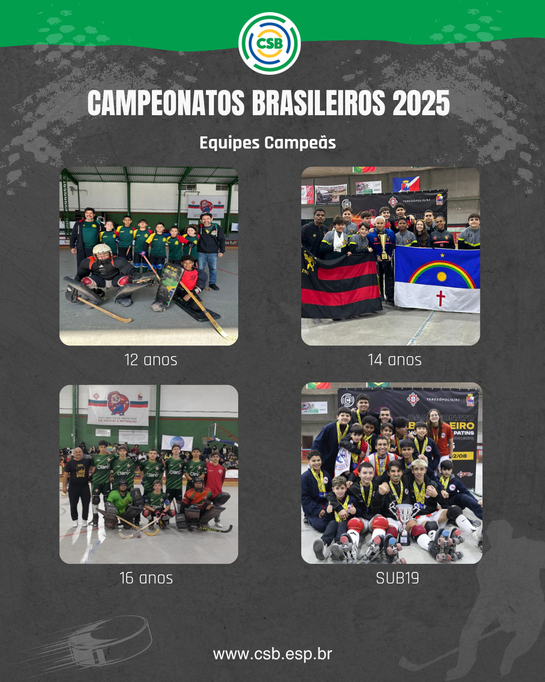 Equipes Campeãs - Campeonatos Brasileiros de Base 2025